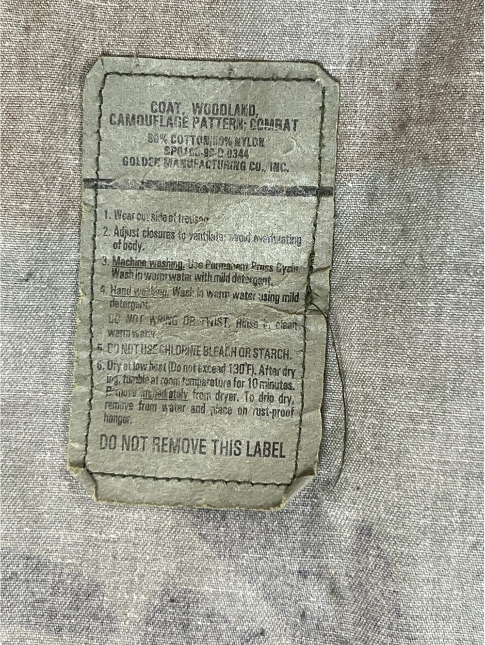 Vintage US Military Woodland Camo BDU Combat Coat Jacket Medium Regular Surplus - Picture 4 of 11